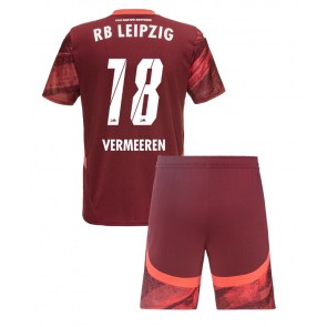 RB Leipzig Arthur Vermeeren #18 Gostujuci Dres za Dječji 2024-25 Kratak Rukavima (+ kratke hlače)